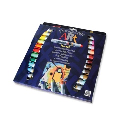 ART POCKET - Stylo de peinture gouache solide 5 g - 24 couleurs assorties - PLAYCOLOR