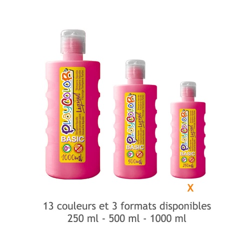 Peinture Gouache Liquide Basic 250ml. - Fushia - Playcolor - 19251