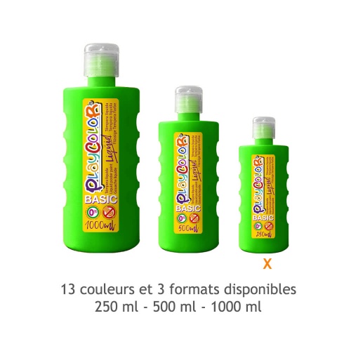 Peinture Gouache Liquide Basic 250ml. - Vert Foncé - Playcolor - 19271