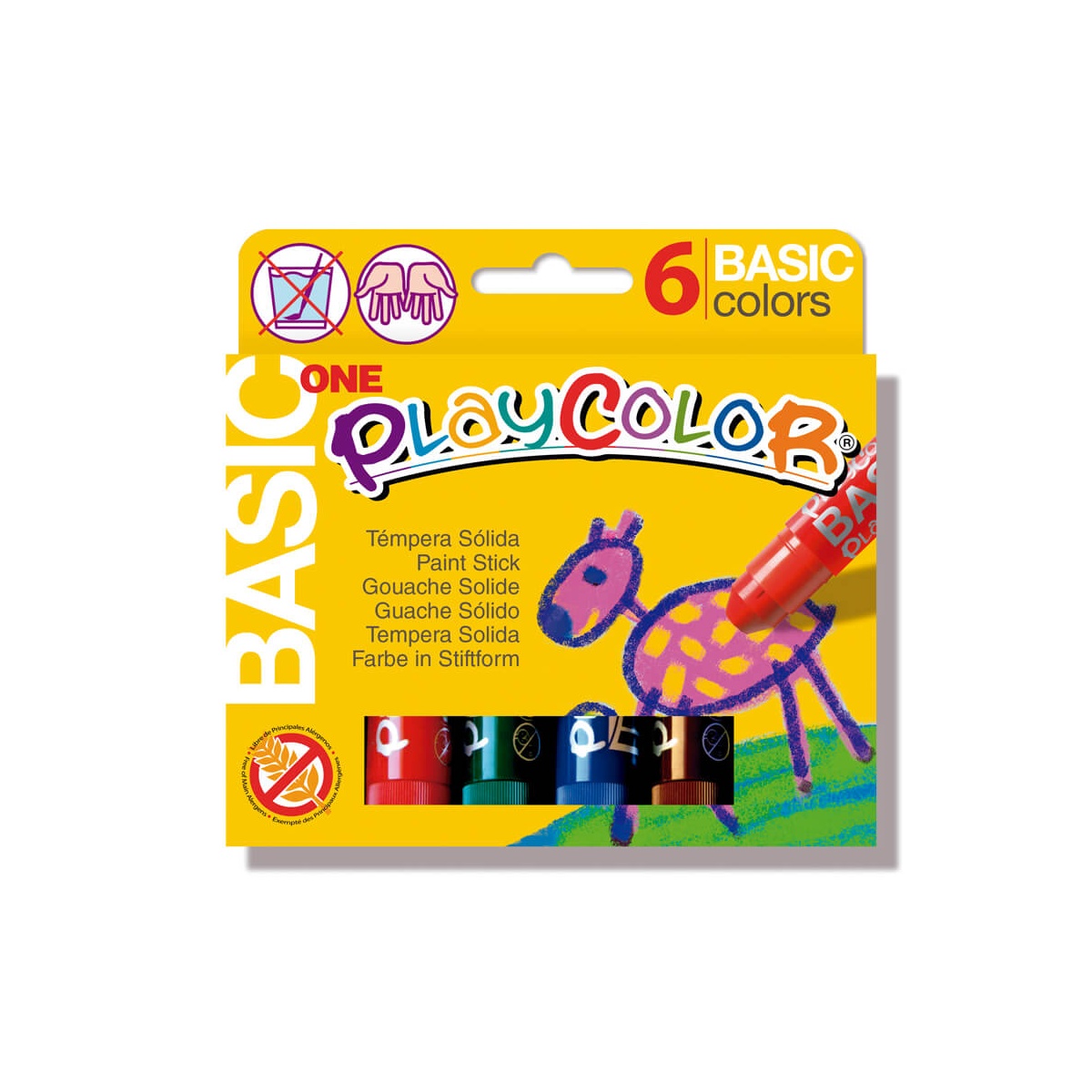 Gouache solide Color Sticks Apli 12 couleurs - Peinture enfant