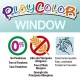 Sticks de Peinture Gouache Solide 10g pour Fenêtre, Céramique ou Miroir - 12 Couleurs Assorties - Window One - Playcolor - 02011