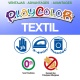 Sticks de Peinture Gouache Solide 10g - Playcolor Textil One - 12 couleurs assorties - 10461