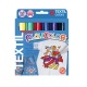 Stylos de Peinture Gouache Solide 5g - Playcolor Textil Pocket - 6 couleurs assorties - 10501