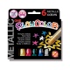 Sticks de Peinture Gouache Solide 10g - Playcolor Metallic One - 6 couleurs assorties - 10321