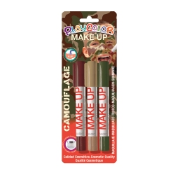 MAKE UP 3 pcs CAMOUFLAGE - Stick de maquillage sans parabènes - PLAYCOLOR