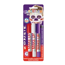 Sticks de Maquillage Sans Parabènes 10g - Make Up - Thème Zombie - 3 pcs - Playcolor - 01041