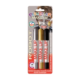 Sticks de maquillage sans parabènes - MAKE UP - ROBOT - 3 pcs