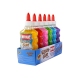 Lot de 6 Colles Liquide avec Paillettes 180ml - Instant - Glitter Glue - Assortiment 6 Couleurs - 11271