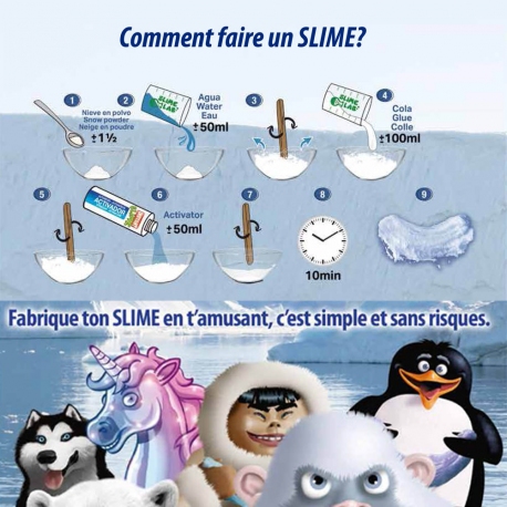 Kit pour fabriquer son SLIME - Thème Husky - INSTANT