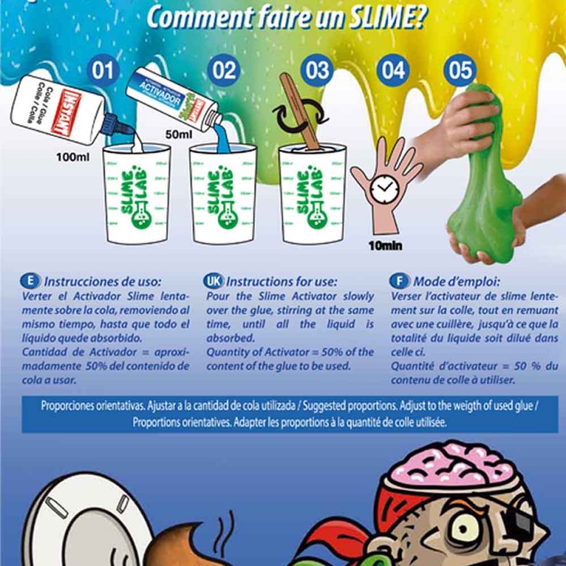 Elmer's slime Activateur | Activateur de slime avec colle Liquide magique |  Flacon de 259 ml | Excellent pour faire du slime