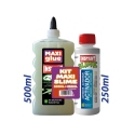 KIT MAXI SLIME COLLE PHOSPHORESCENTE VERTE 500ml + ACTIVATEUR 250ml. - INSTANT