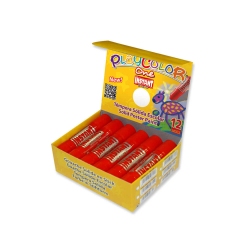 Sticks de peinture gouache solide 10g - BASIC ONE - Rouge - 12 pièces
