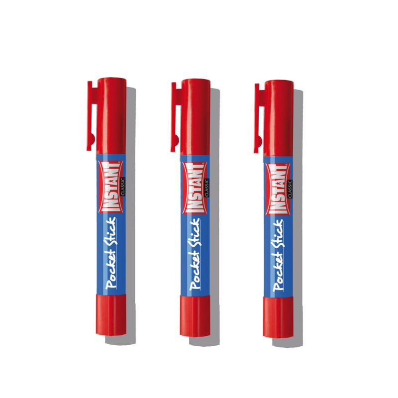 Lot de 3 batons de colle Pocket Classic 5g - s'utilise comme un