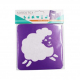 Pack de 6 Pochoirs en Plastique Incassable 5mm - Thème A La Ferme - Dim 14x14cm - Coloris Violet