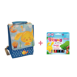 Pack Sac à Dos Isotherme + Set Déjeuner en Bambou - Titounis - Garçon