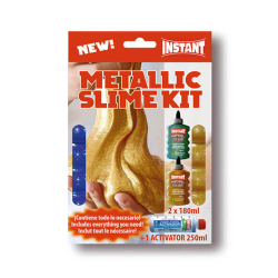 Mini kit pour fabriquer son Slime Colle METALLIC - INSTANT