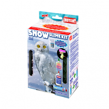 Kit pour fabriquer son SLIME SNOW - Thème HIBOU