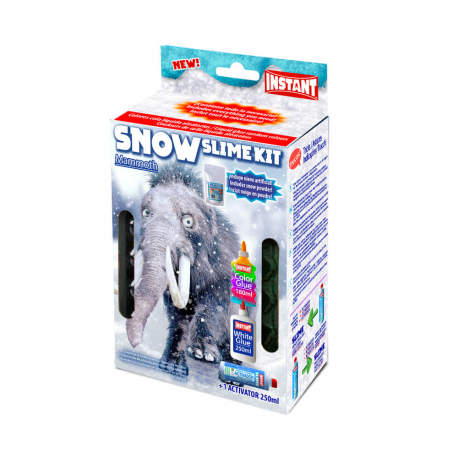 Kit pour fabriquer son SLIME SNOW - Thème MAMOUTH